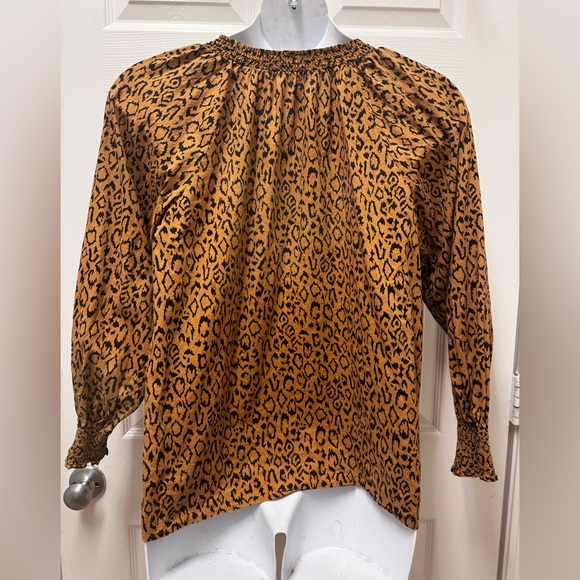 Maurices Animal Print Blouse - Brown and Black - Picture 2 of 4